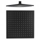 200mm 8'' ABS Square Nero Black Rainfall Shower Head